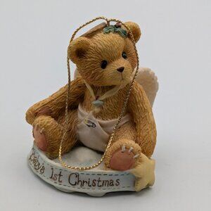 Cherished Teddies Baby's 1st Christmas (141240) 1995 Hanging Angel Ornament